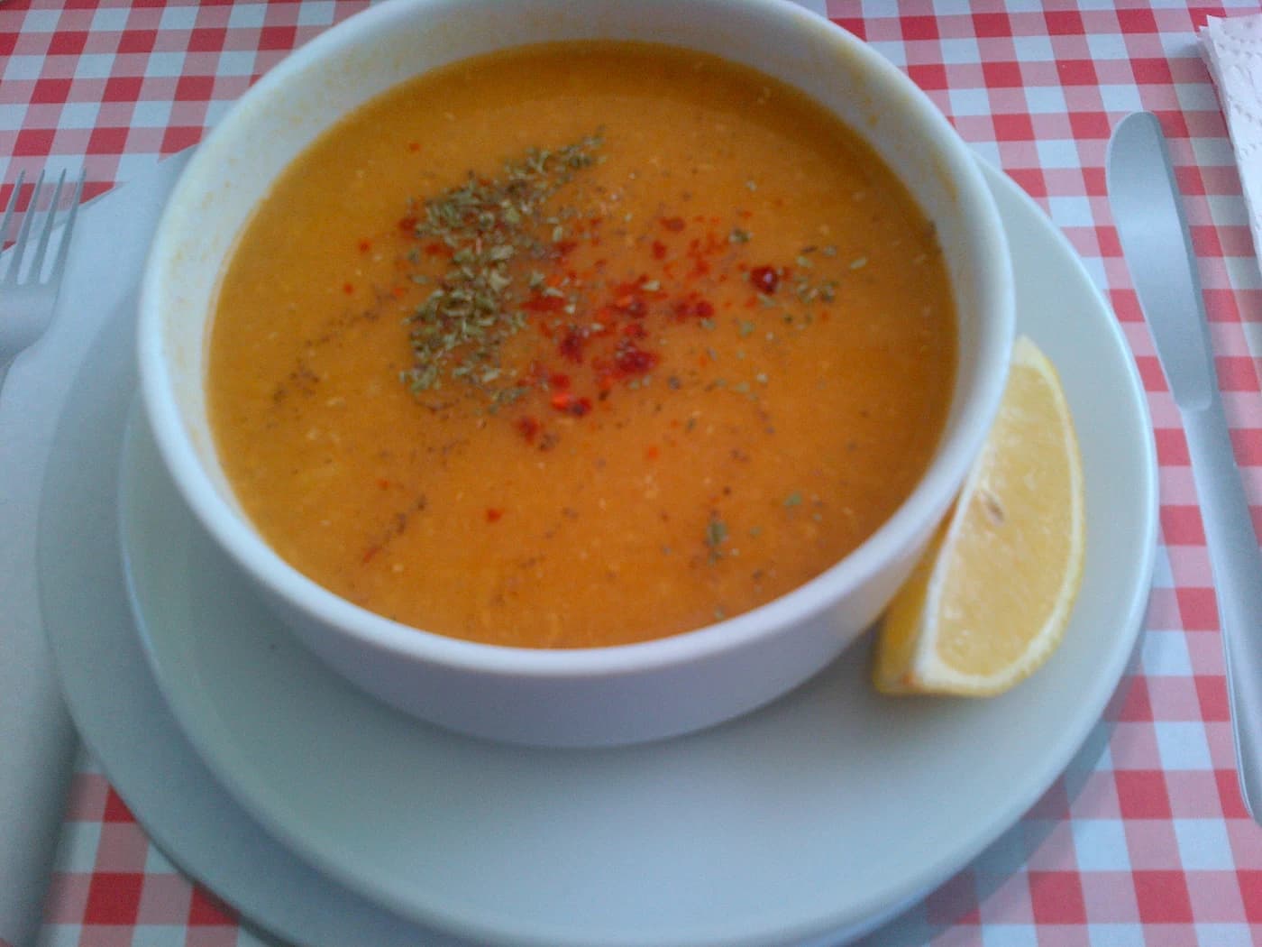Mercimek Çorbası için temsili yemek fotoğrafı