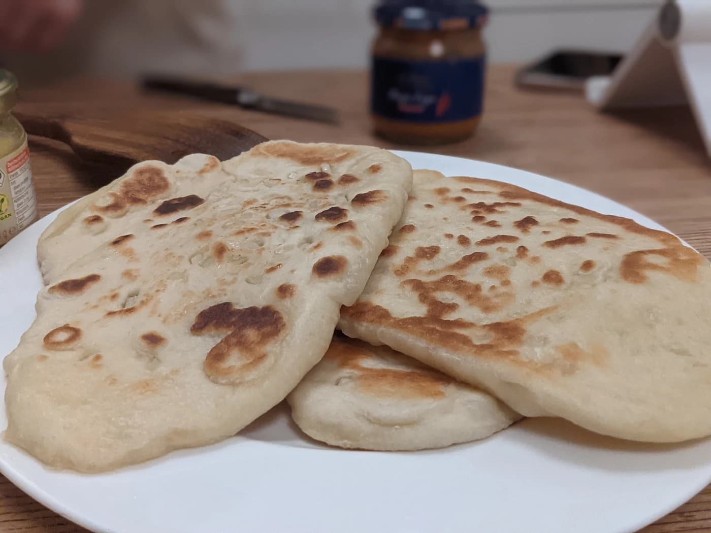 Naan için temsili yemek fotoğrafı