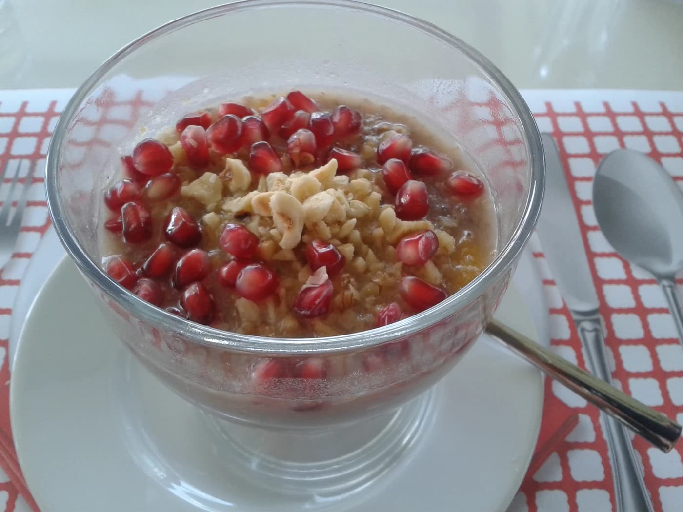 Aşure için temsili yemek fotoğrafı