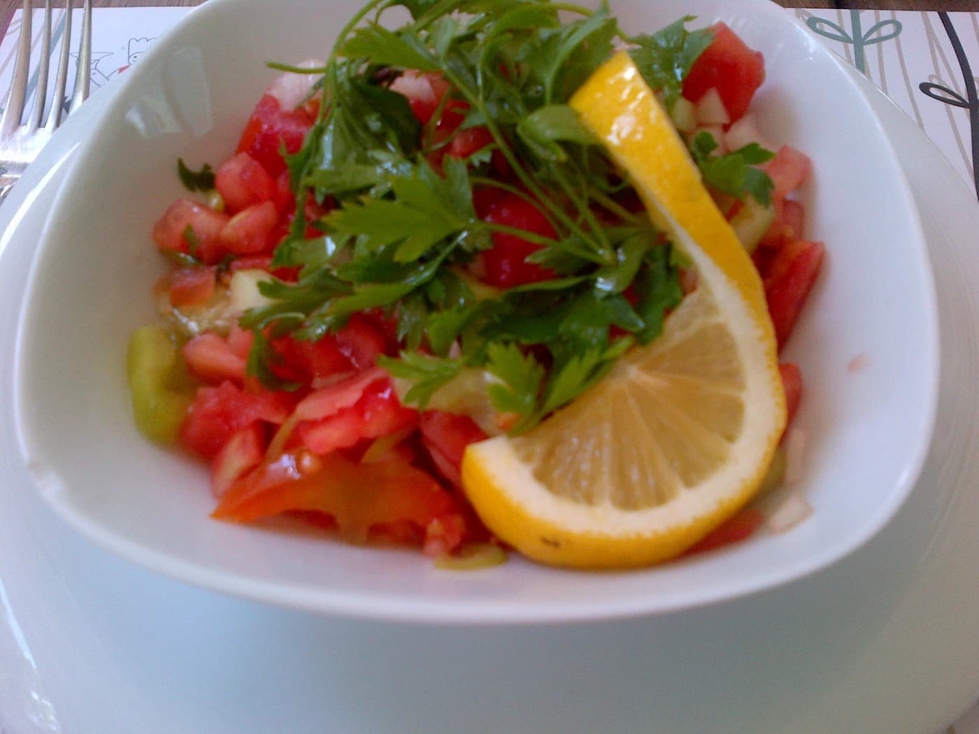 Çoban Salatası için temsili yemek fotoğrafı