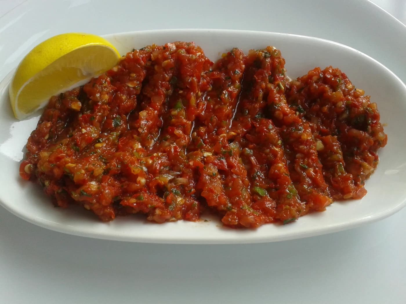 Acılı Ezme için temsili yemek fotoğrafı