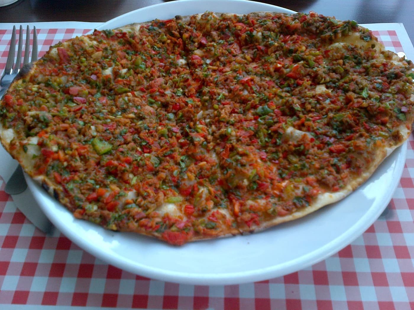 Antep Lahmacunu için temsili yemek fotoğrafı